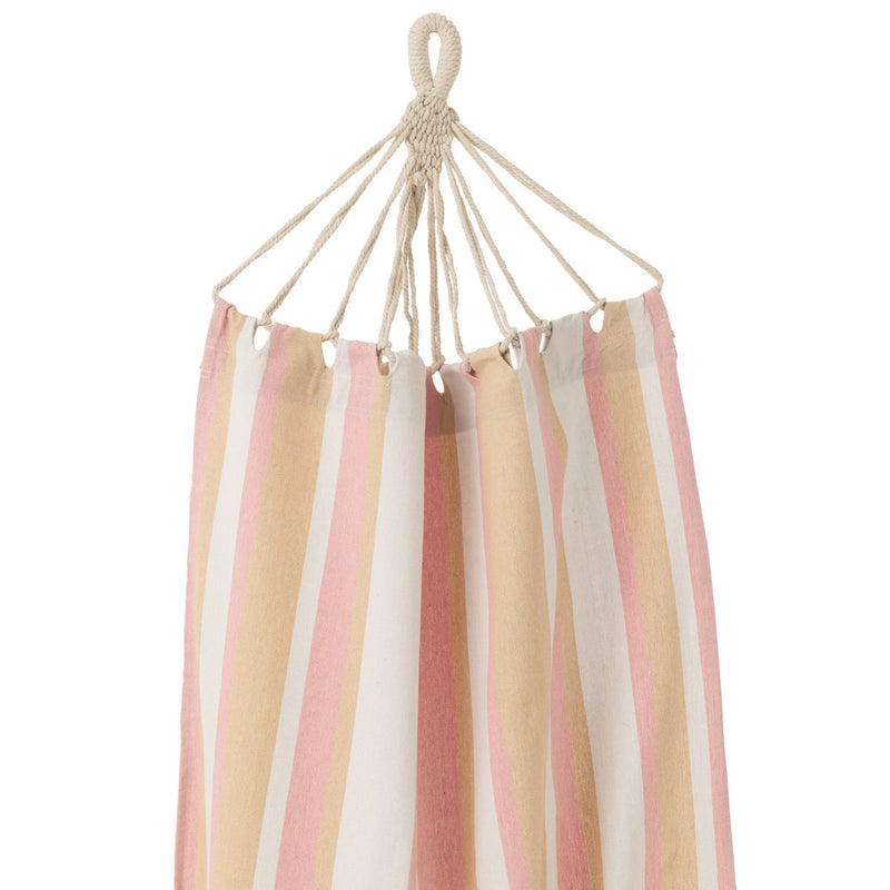 Hammock Stripes Cotton/Polyester White/Beige/Light Pink