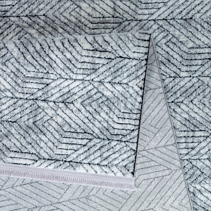Sehrazat Premium Glory 210 Collectie Lichtgrijs - Premium designtapijt met 3D-effect
