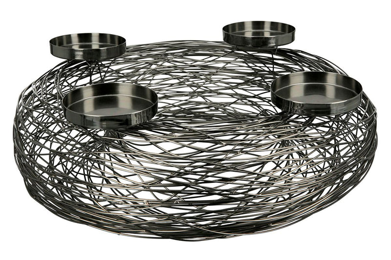 Stainless steel Advent candlestick Ventura in two sizes - elegance and style for your festive season