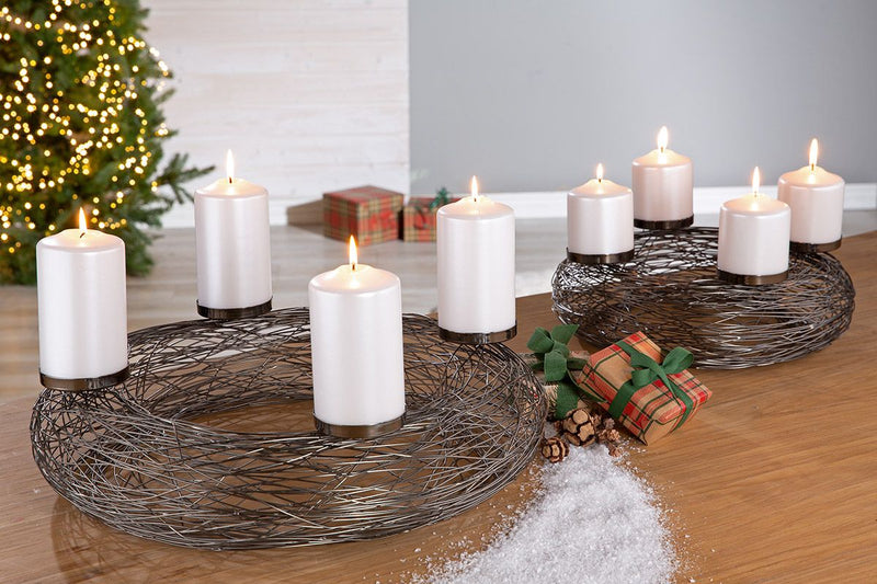 Stainless steel Advent candlestick Ventura in two sizes - elegance and style for your festive season