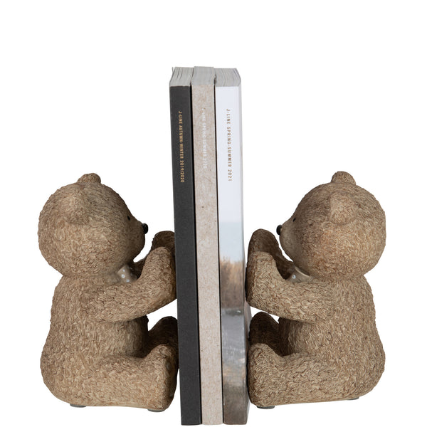 Teddy Buchstützen Set in Hellbraun