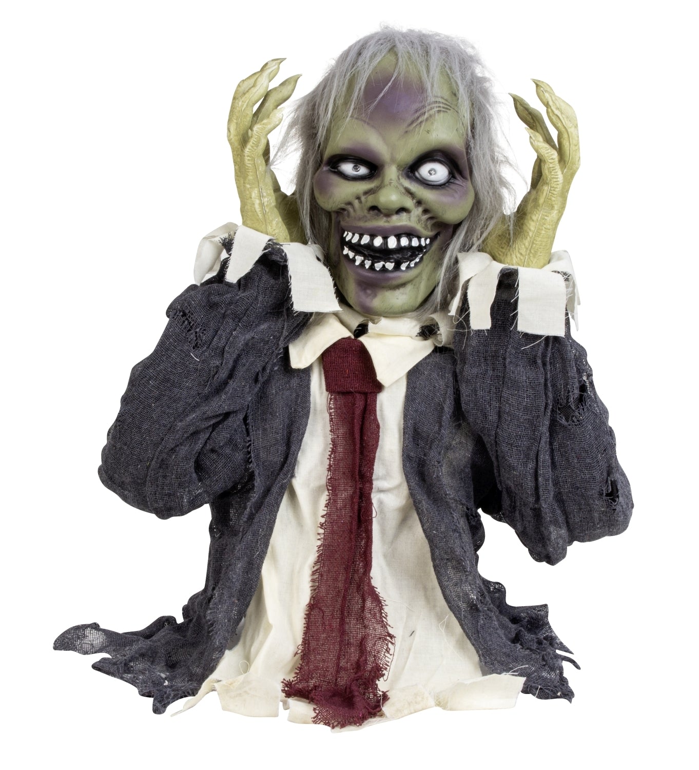 Horror Monster Mann Zedrik mit Sound LED und Bewegung 55cm