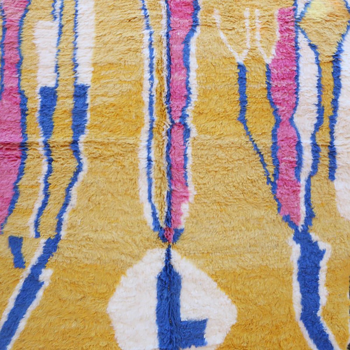 Marokkaner Berber Teppich reiner Wolle 145 x 259 cm
