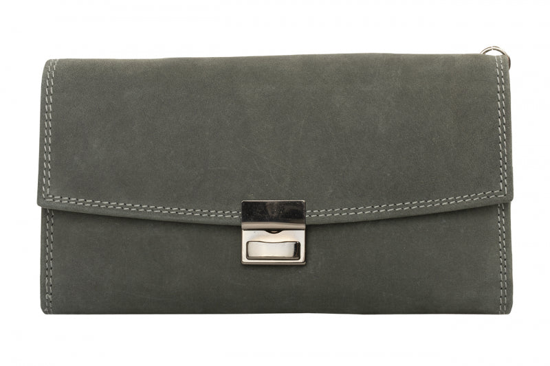 Waiter's wallet with holster and chain - Robust Hunter leather anthracite