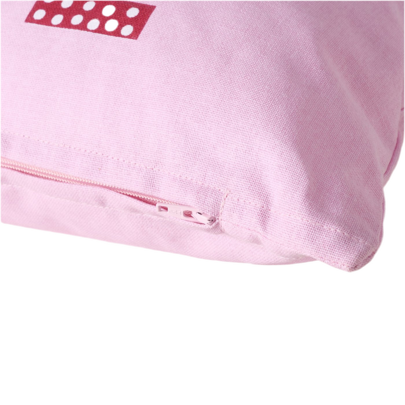 Pink sofa cushion Love with saying 45x45 cm