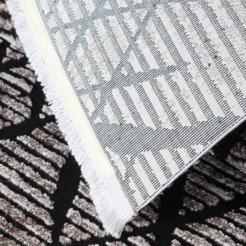 Sehrazat Premium Glory 230 Collectie Bruin - Premium designtapijt met 3D-effect