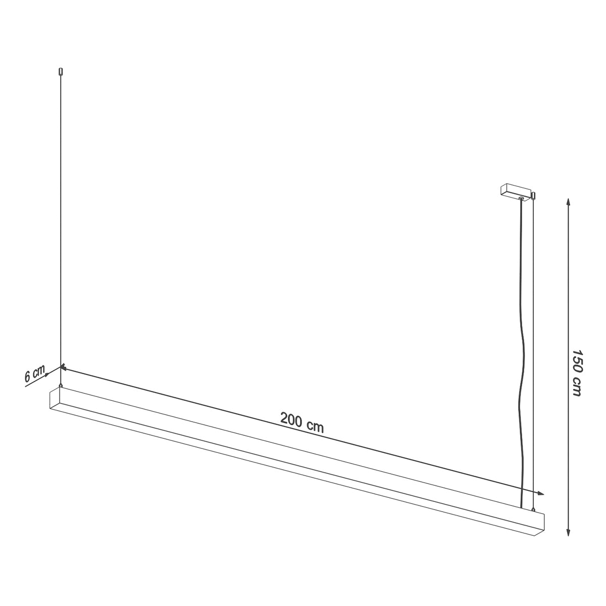 PINNE 200 hanging light gray