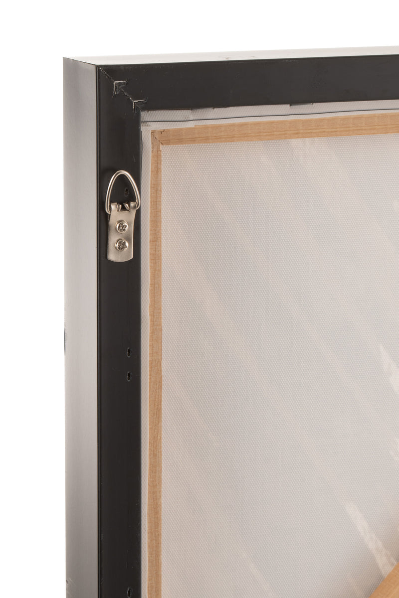 Handgefertigtes Löwenbild auf Leinwand mit Holzrahmen in Braun - Einzigartige Wandkunst für stilvolle Räume
