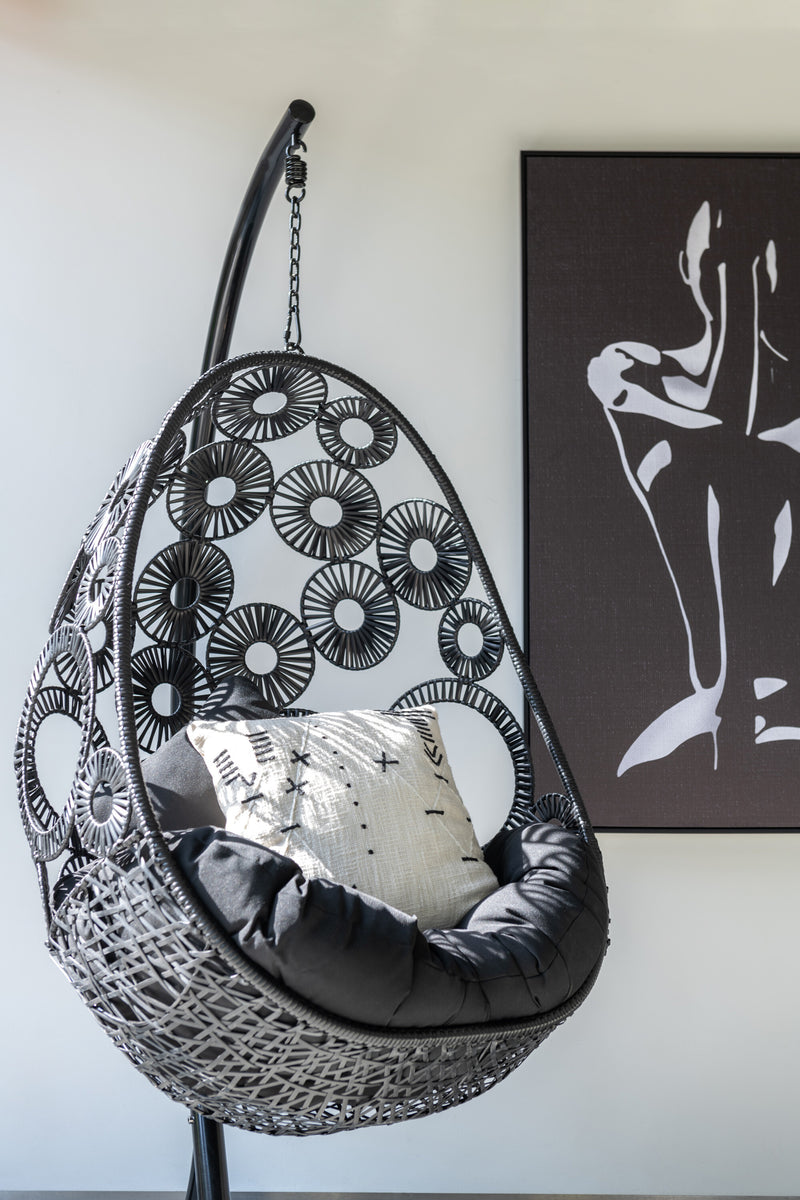 Eleganter Frau Leinwanddruck mit hochwertigem Holzrahmen in Weiß/Schwarz - Eine stilvolle Wanddekoration für Ihr Zuhause
