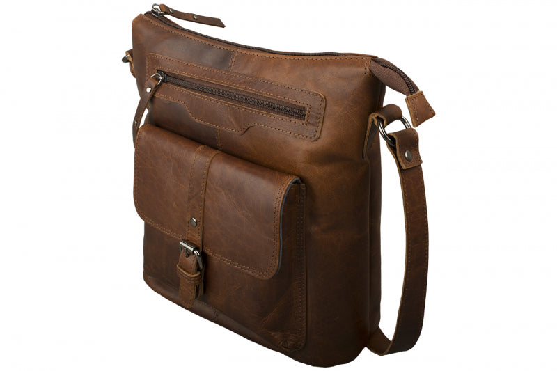 Buffalo Courier – Vintage buffalo leather shoulder bag