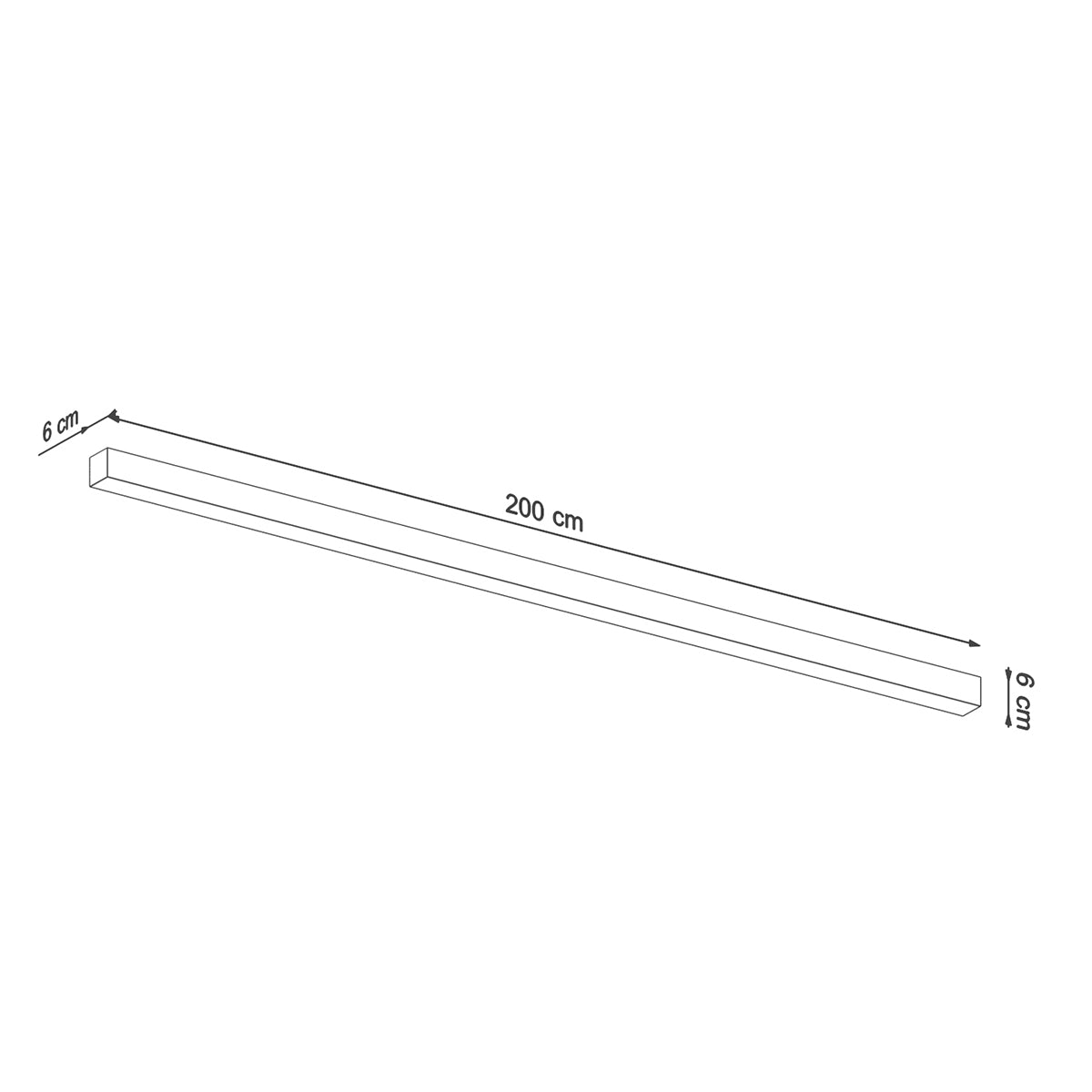 Wandlamp PINNE 200 grijs