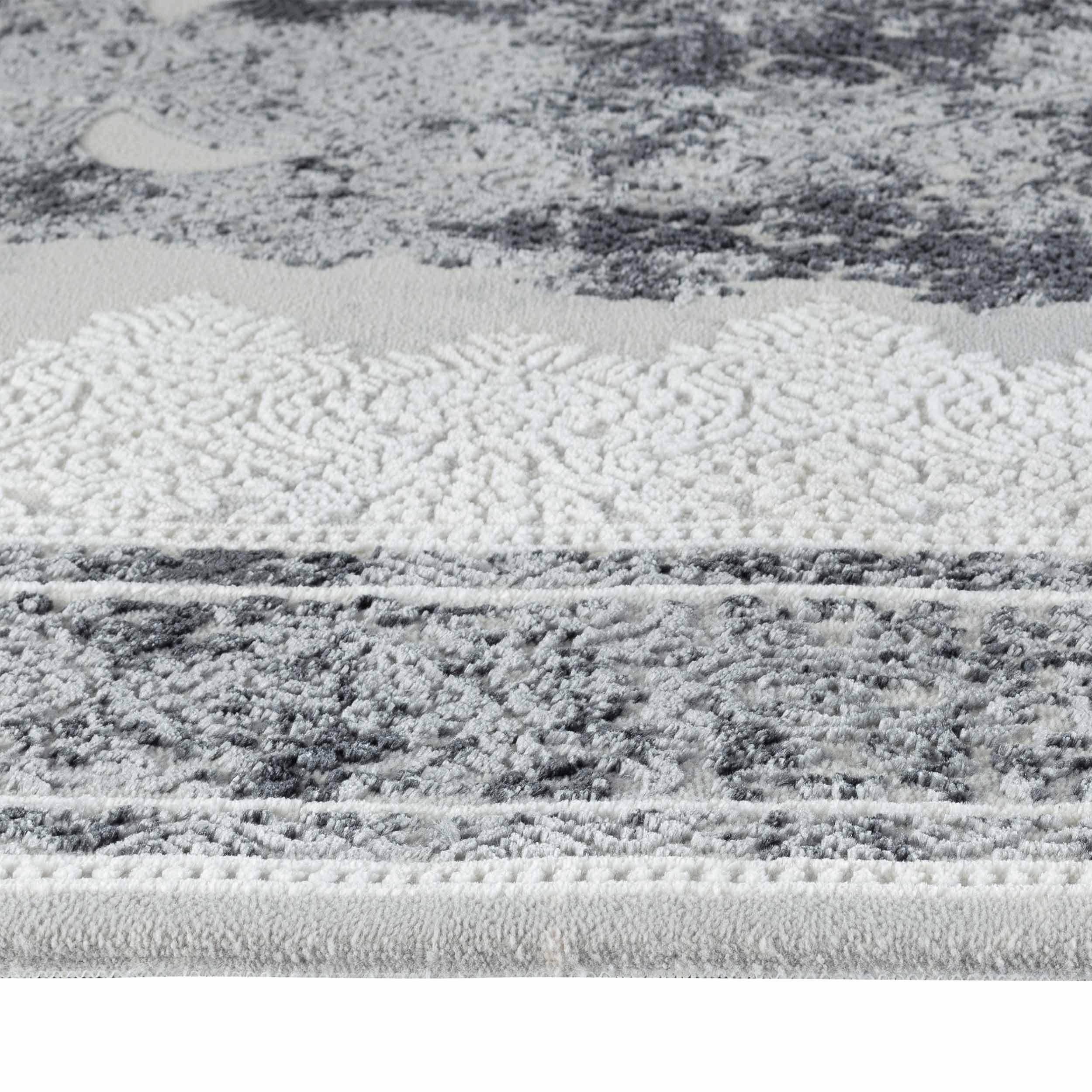 Sehrazat Premium Glory 240 Collectie Grijs - Premium designtapijt met 3D-effect