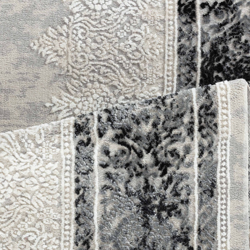 Sehrazat Premium Glory 240 Collection Grey - Premium Designer Teppich mit 3D-Effekt