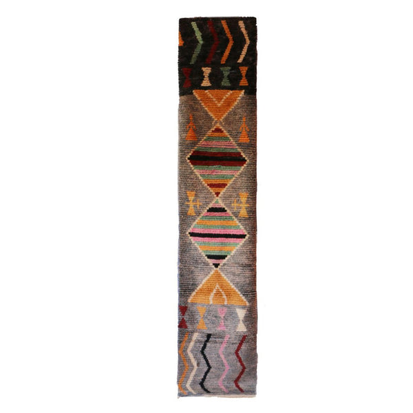 Flurteppich aus reiner Berberwolle, 74 x 351 cm