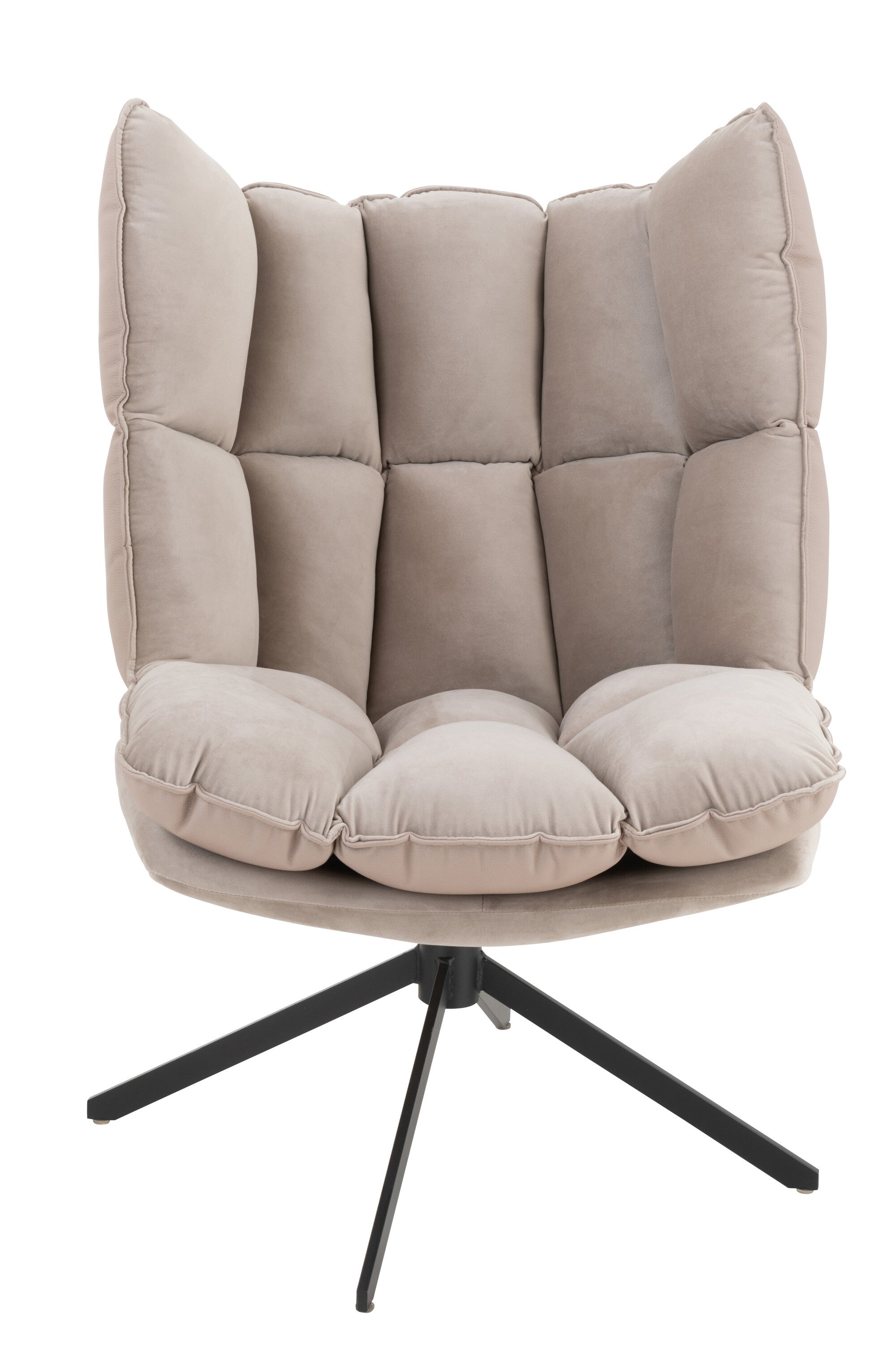 Eleganter Relaxstuhl mit Kissen in Beige, Rostbraun oder Hellgrau für stilvolle Entspannung