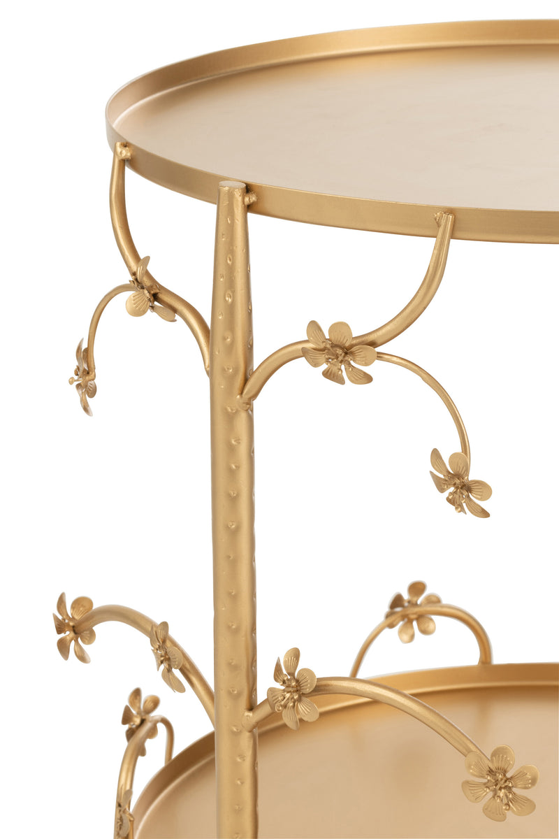 Elegant gold-colored side table 49.5cm