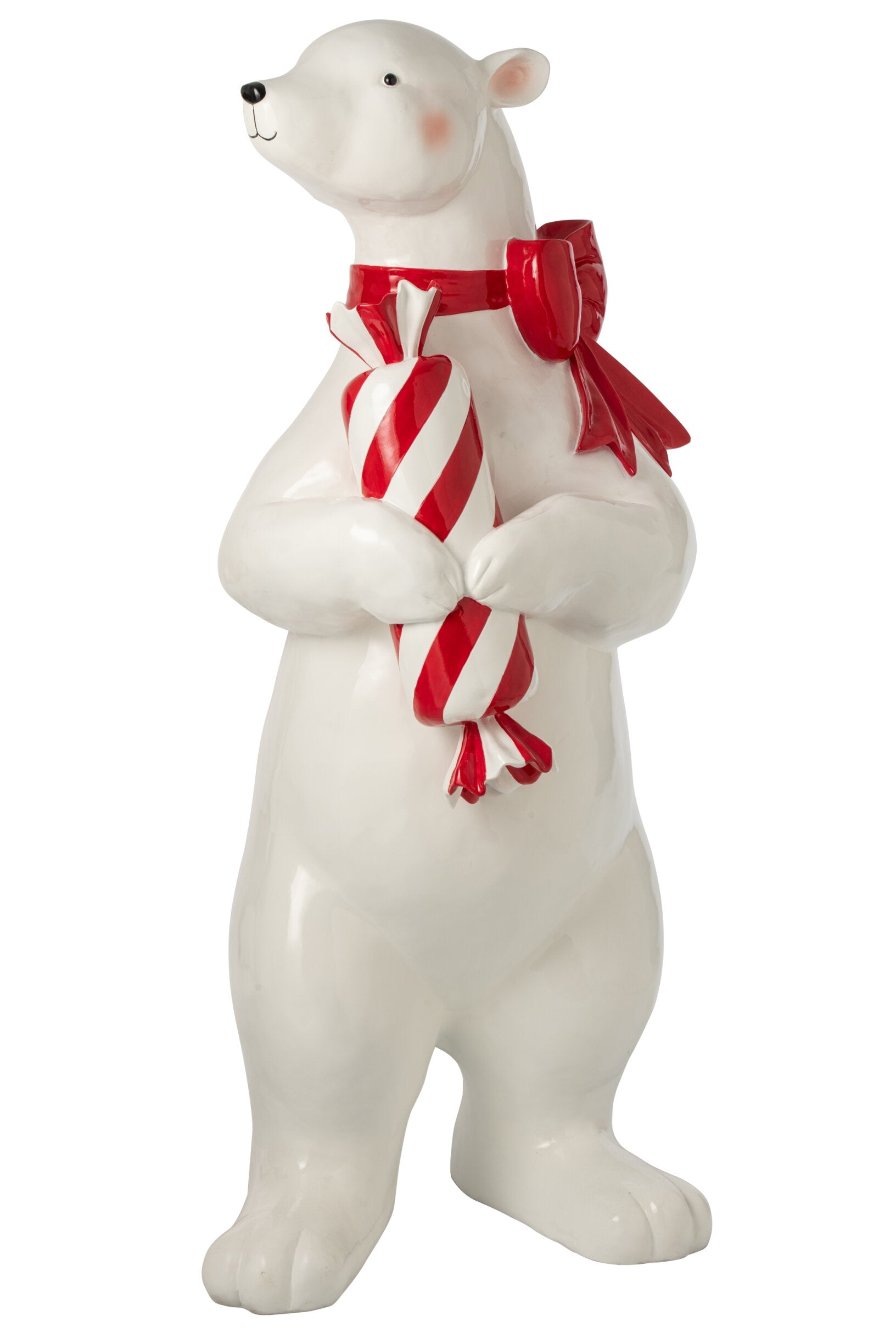 XXL Weihnachtsfigur Eisbär Polarino mit Süßigkeiten 185cm