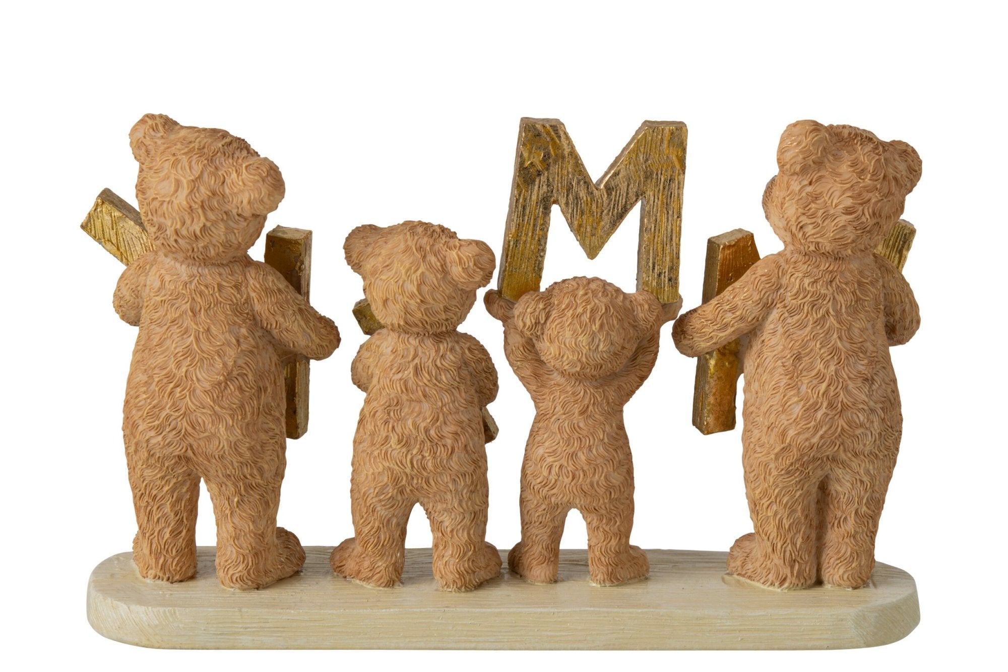 Dekofigur Teddybär Familie Love Schriftzug Harmony