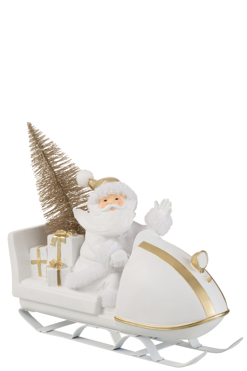 Weihnachtszauber LED-Weihnachtsmann mit Schlitten