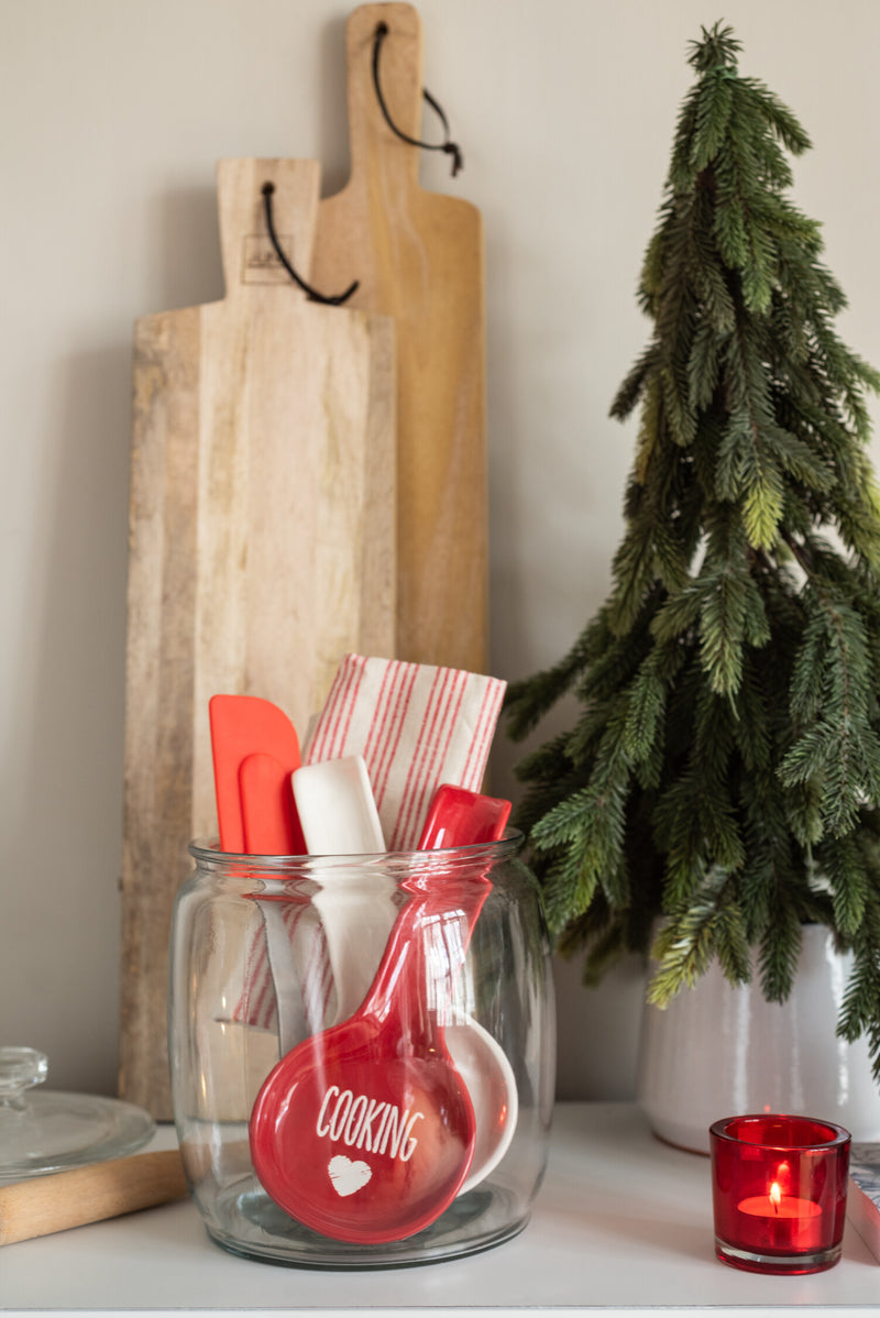 Hand Painted Santa Claus with Golden Lantern and Gift Bag - Festive Elegance 