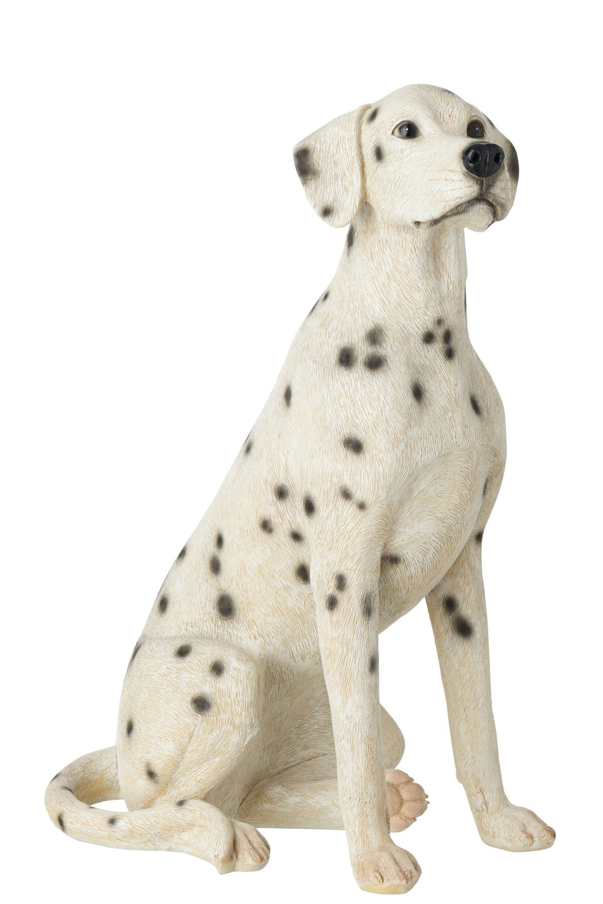 Deko Dalmatiner Hund Rocky sitzend weiß schwarz 60 cm