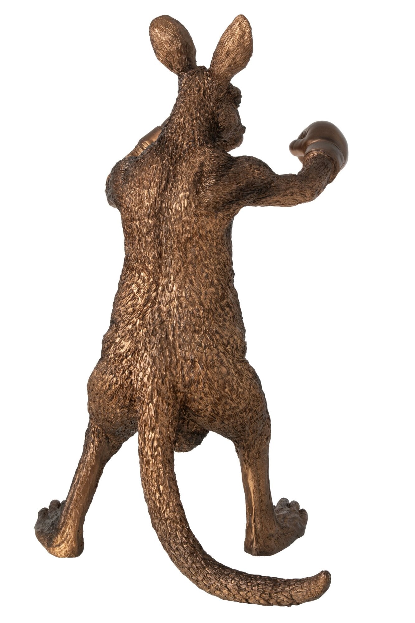 Dekofigur Känguru Boxer Bronze Skulptur Figur modern Höhe 40cm