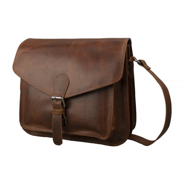 Satteltasche Heritage Rider Büffel Leder Vintage Braun 30cm