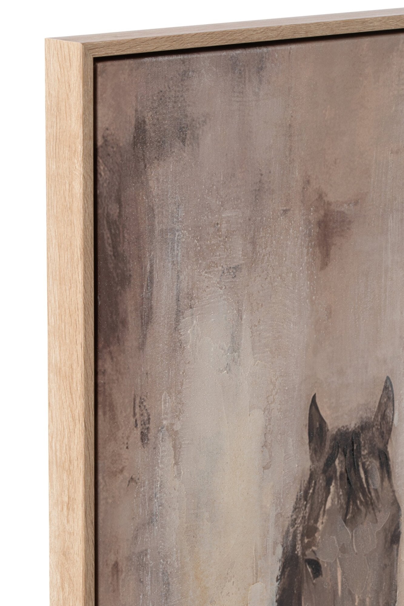 Wandbild Pferd Equino Beige Leinwand modern 142x102cm