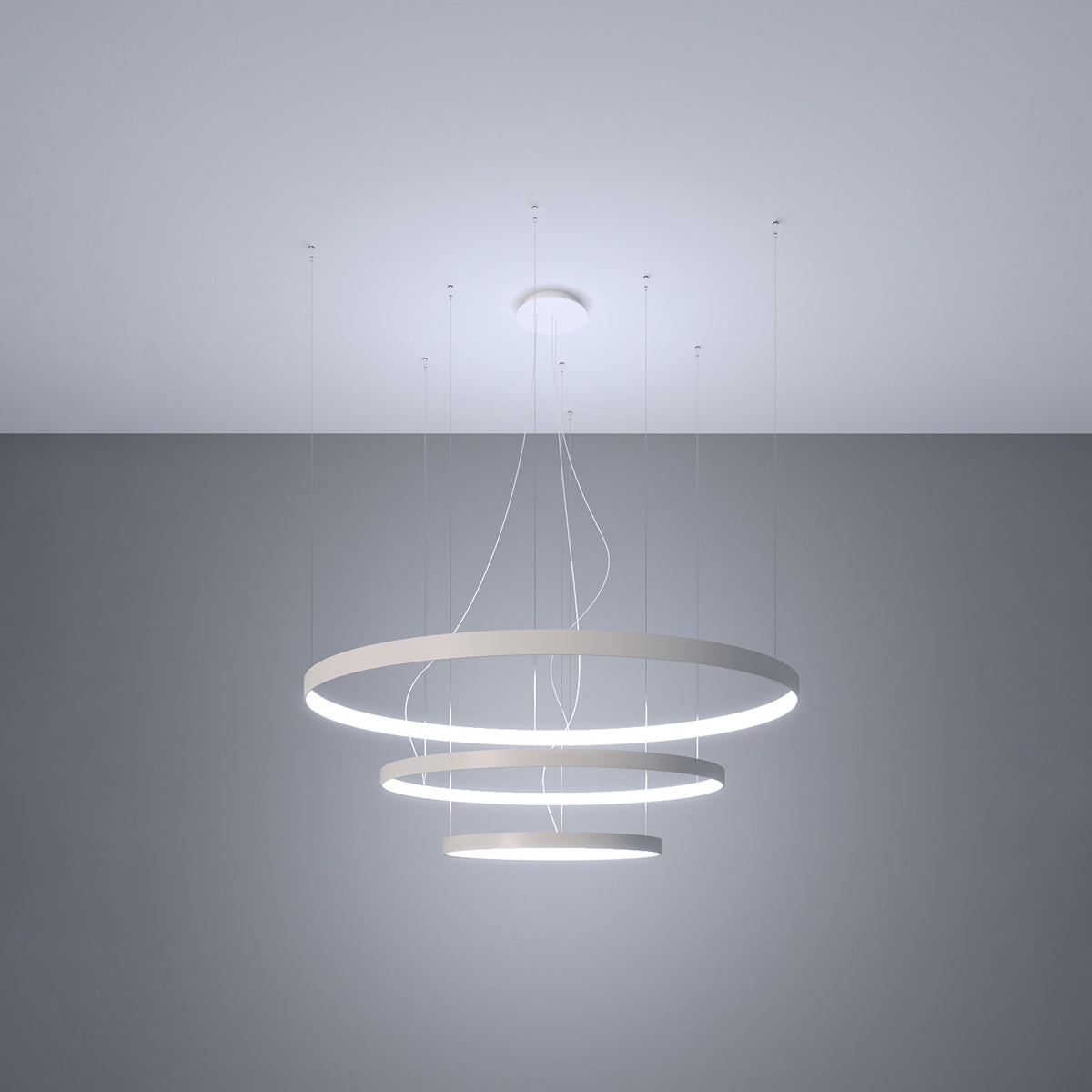 Kronleuchter RIO 3 55/78/110 weiß LED 4000K