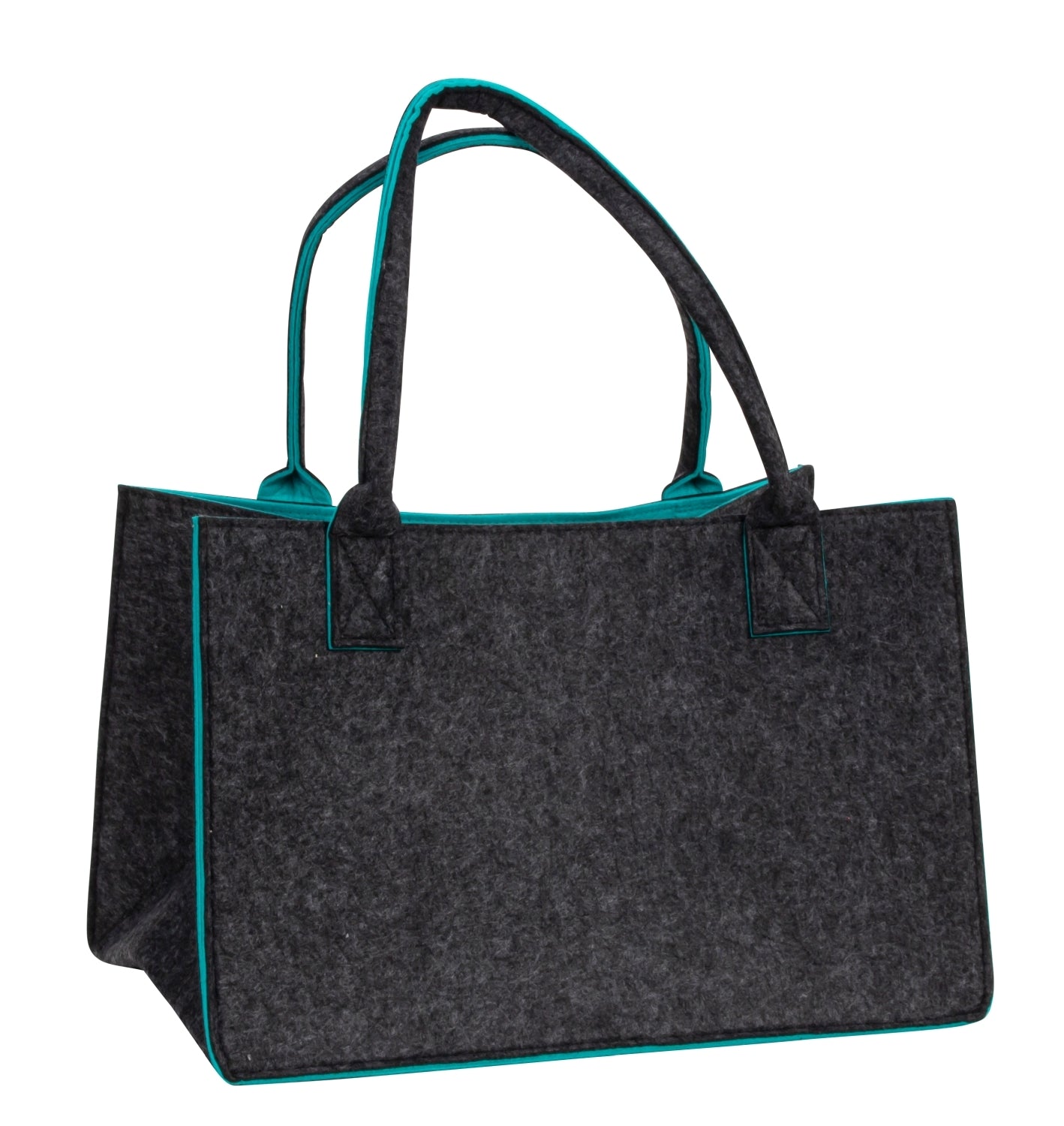 Filztasche Vita Leben Lieben Shoppen grau 40 cm
