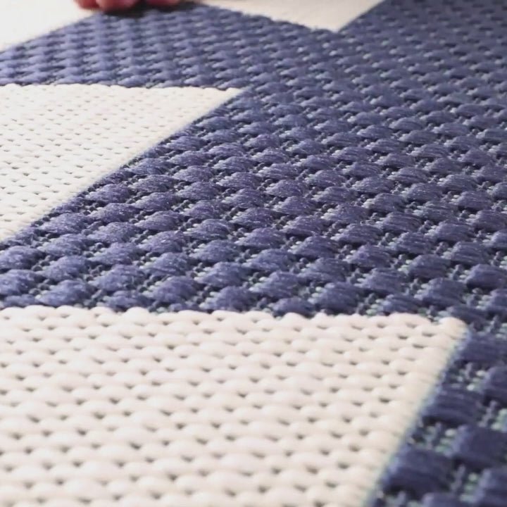 Tapis graphique intérieur exterieur AZULEJOS