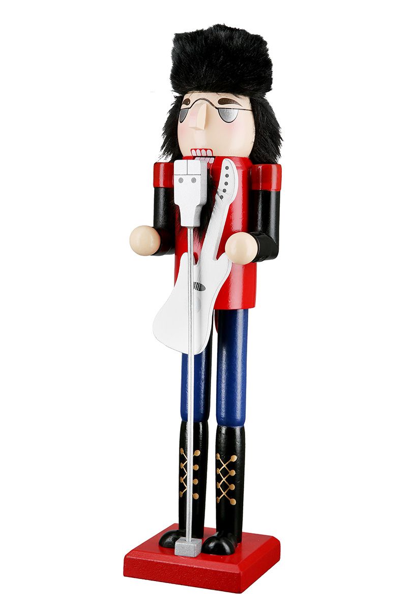 Rocker Nussknacker Set – 3er Set, 38 cm, Holz