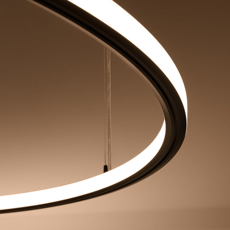 Kronleuchter RISA 90 schwarz LED 3000K
