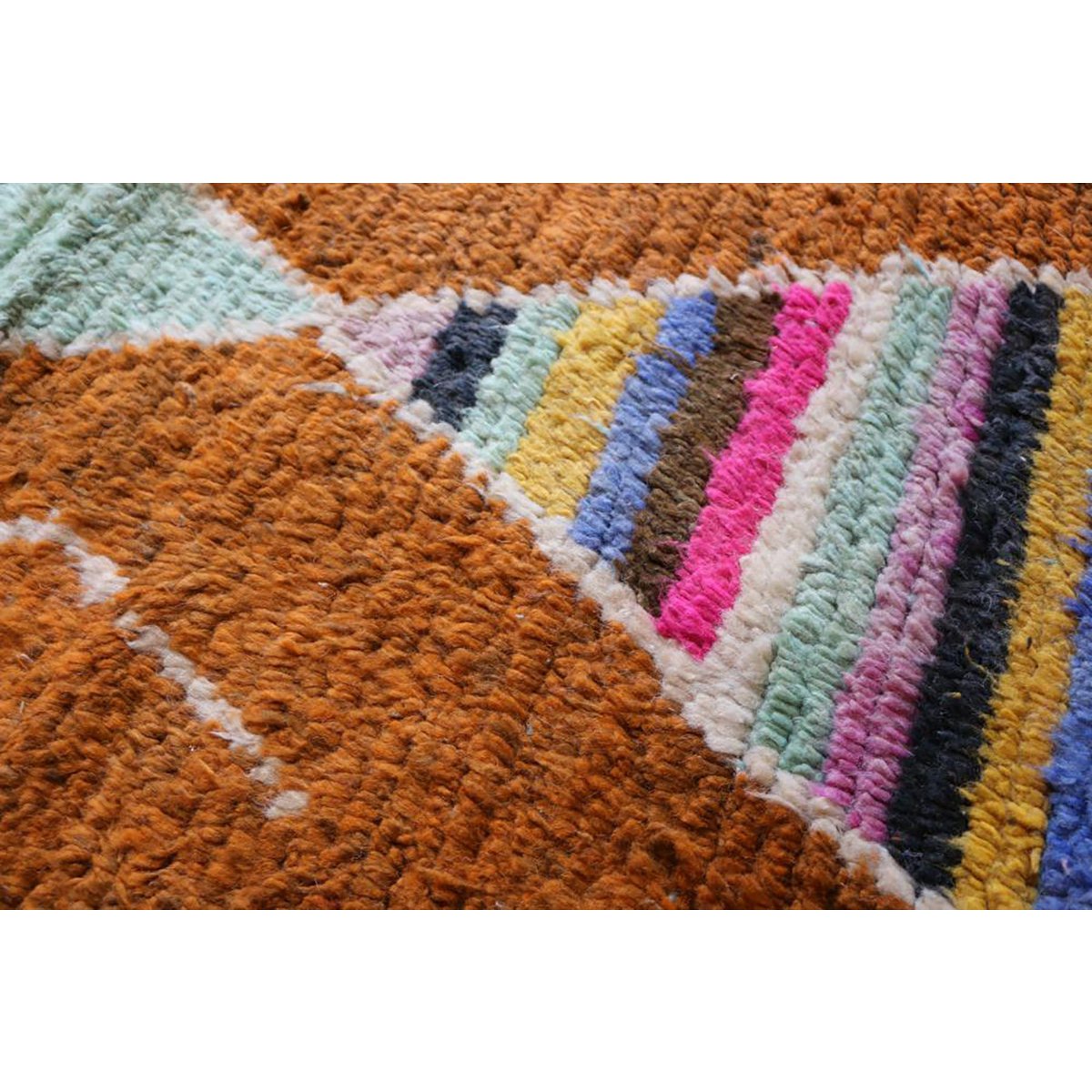Berber Wolle reiner Spurteppich 72 x 399 cm