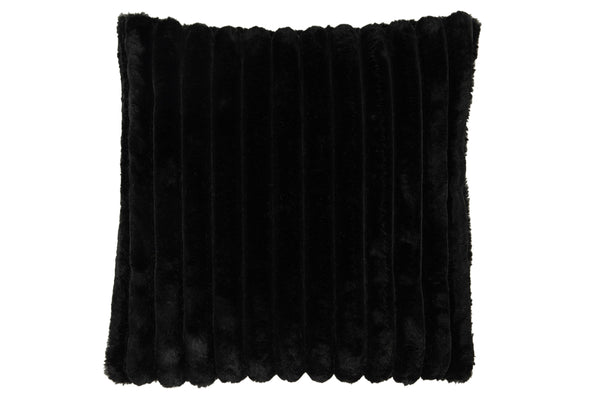 4er-Set Kissen "Corduroy" aus Polyester in schwarz