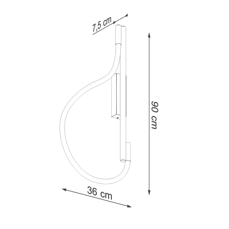 Wandleuchten GALAKSE schwarz LED  2700-6500K