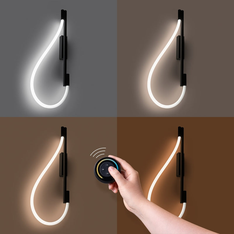 Wandleuchten GALAKSE schwarz LED  2700-6500K