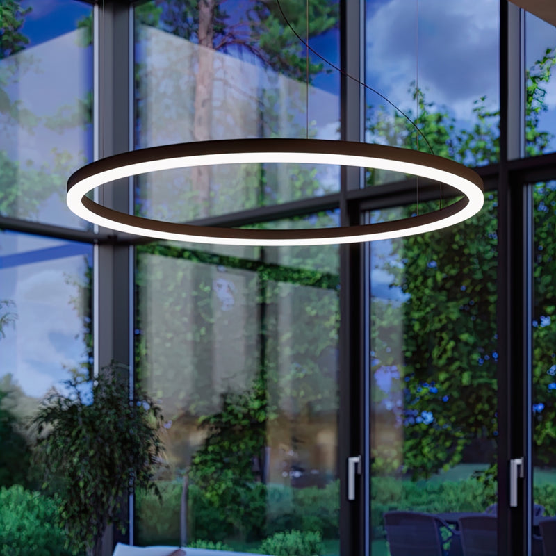 Kronleuchter ODA 80 schwarz LED 3000K