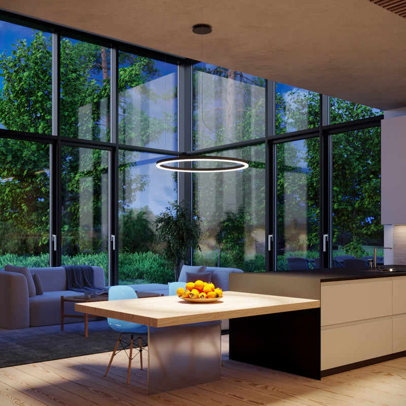 Kronleuchter ODA 80 schwarz LED 3000K