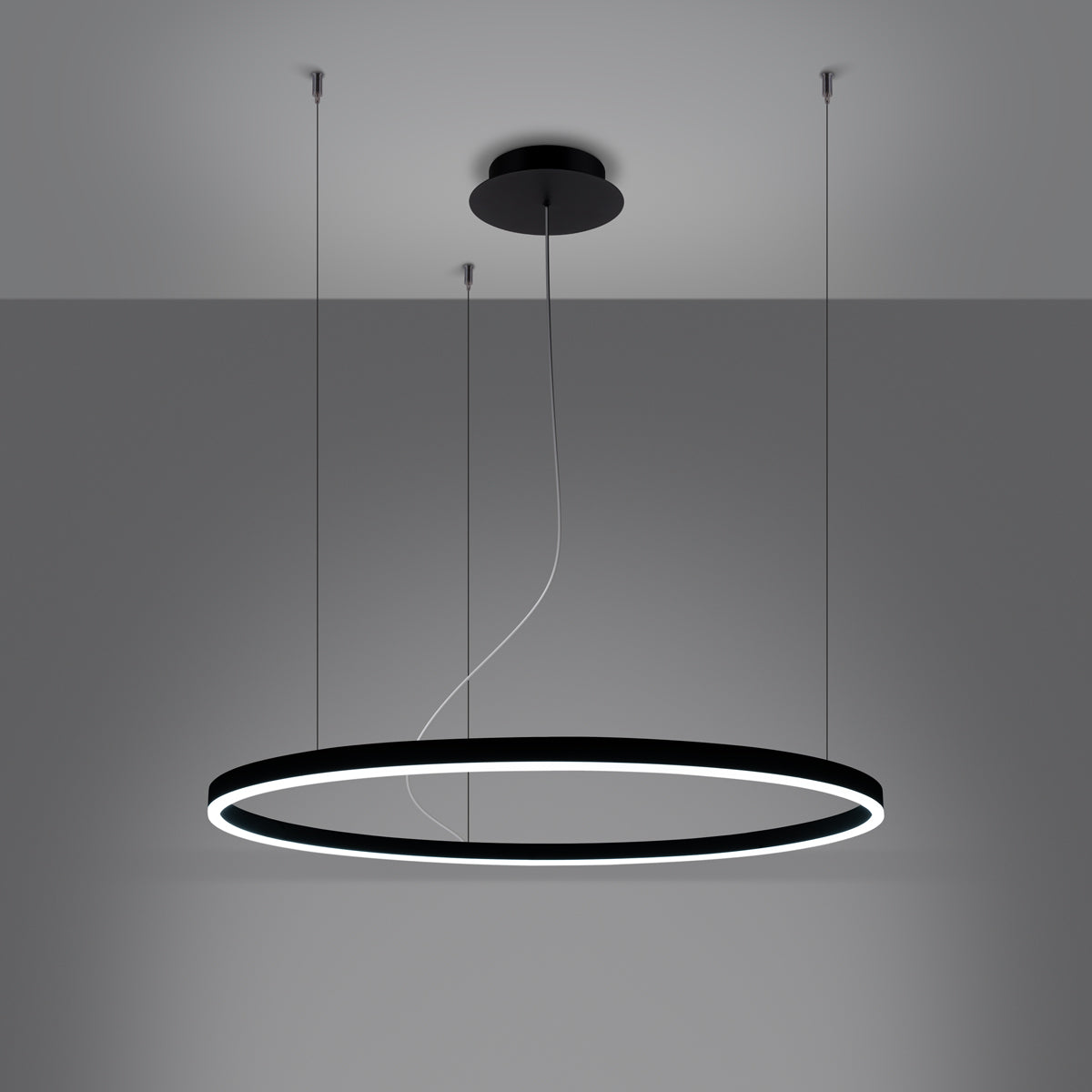 Kronleuchter ODA 80 schwarz LED 3000K