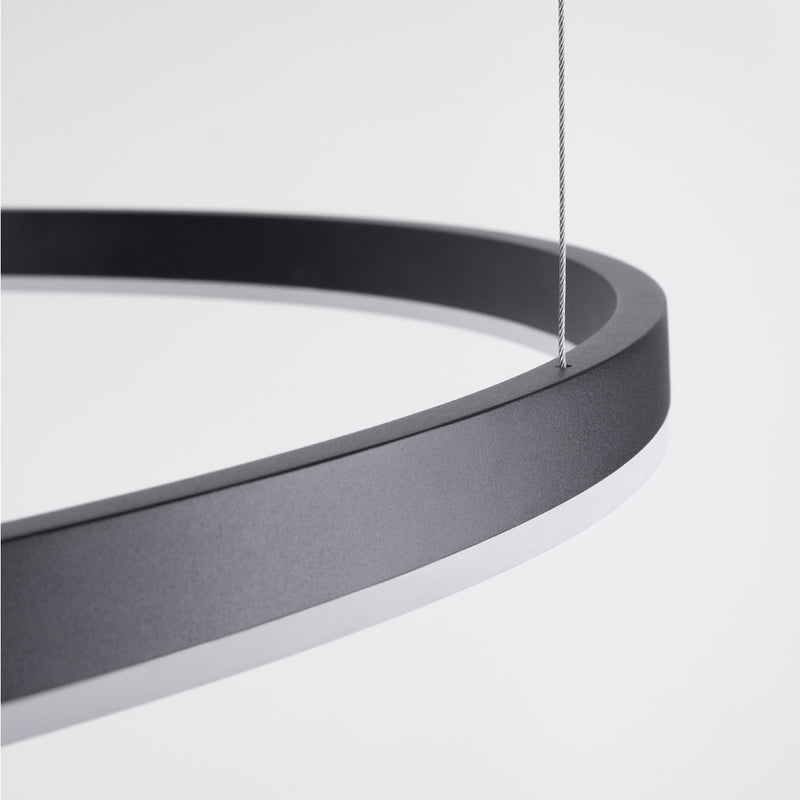 Kronleuchter ODA 80 schwarz LED 3000K