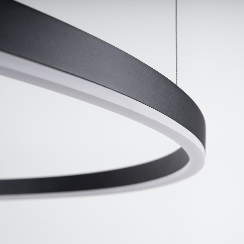 Kronleuchter ODA 80 schwarz LED 3000K