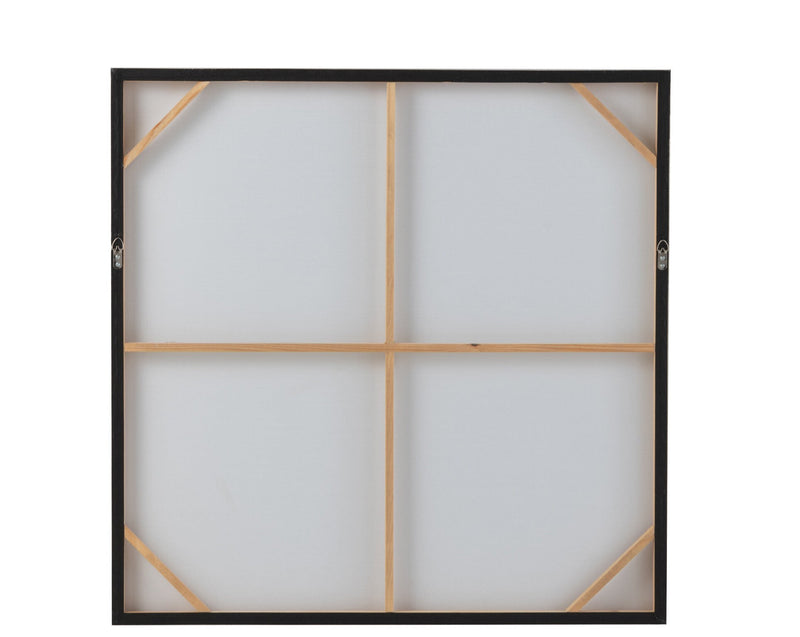 Quadrat Gemälde auf Leinwand mit Holzrahmen - Moderne abstrakte Kunst 90x90cm