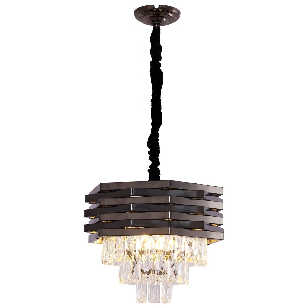 Hängeleuchte Crystal Black | 40 cm