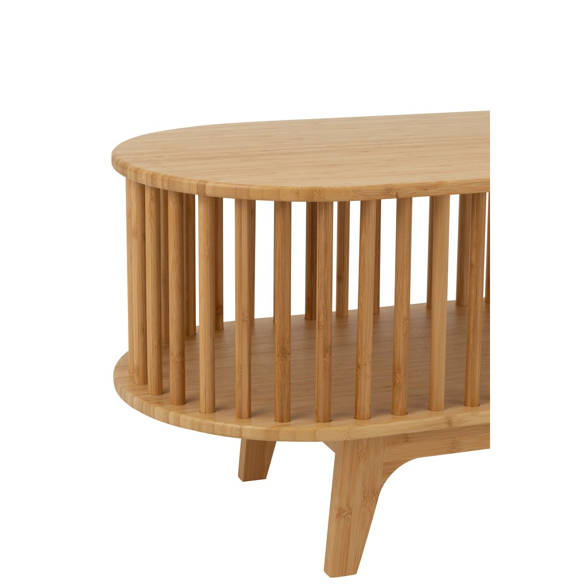 J -Line TV Cabinet Live - Bamboo - Naturel