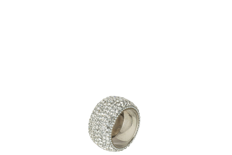 Servetringen Diamond Look Zilver Set van 6 – Elegante Tafeldecoratie