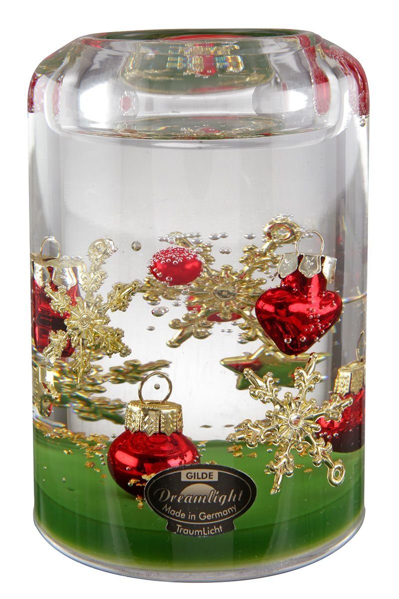 Teelichtglas Christmas Star Festliche Glasdekoration