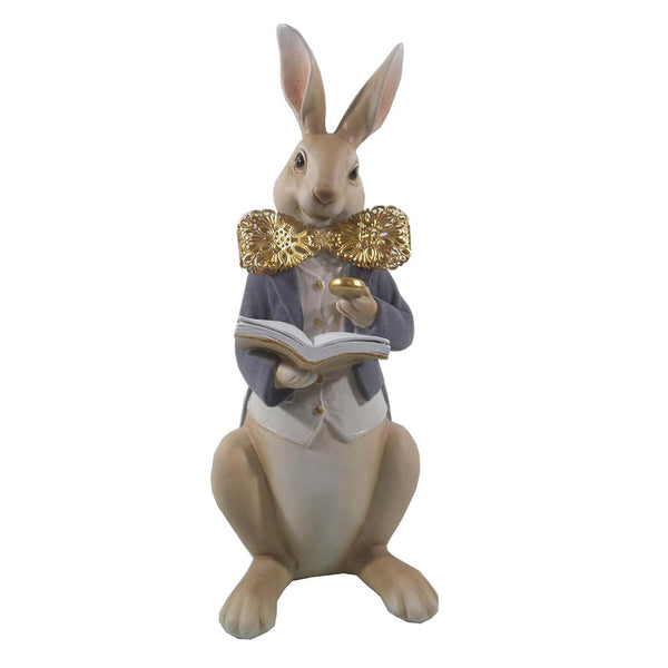 Decorative statue rabbit multicolored 15x13x40 cm