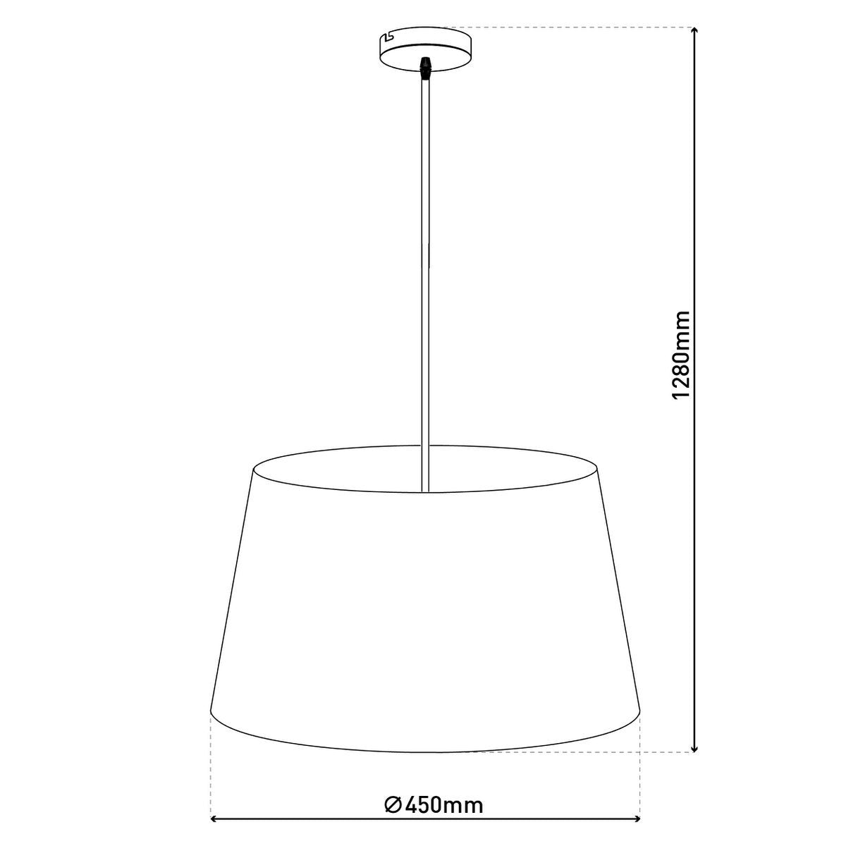 Pendelleuchte "BOLOGNA" beige/messing