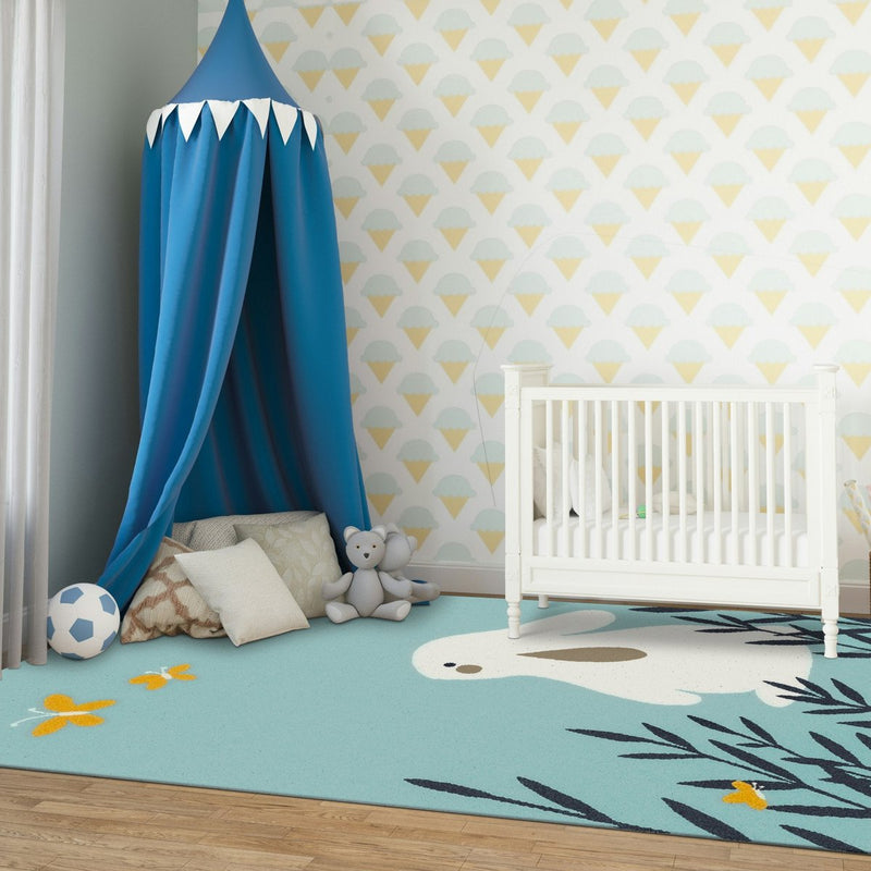 Superzacht kindervloerkleed RABBIT